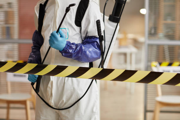 Professional Biohazard Cleanup technician working in Center Barnstead, NH